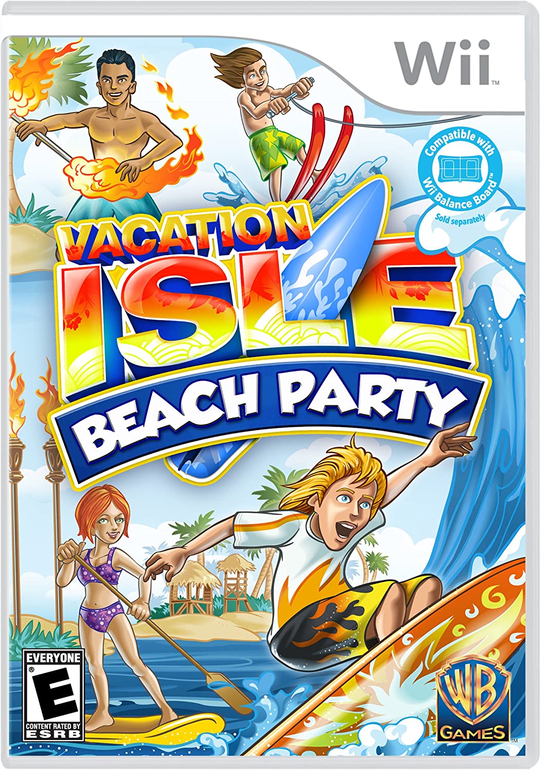 Warner Bros Vacation Isle Beach Party Refurbished Nintendo Wii Game