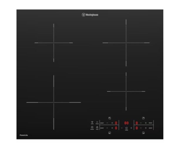 Westinghouse WHI642BE 60cm 4 Zone PowerLite Induction Cooktop