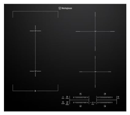 Westinghouse WHI645BE 60cm 4 Zone Induction Cooktop