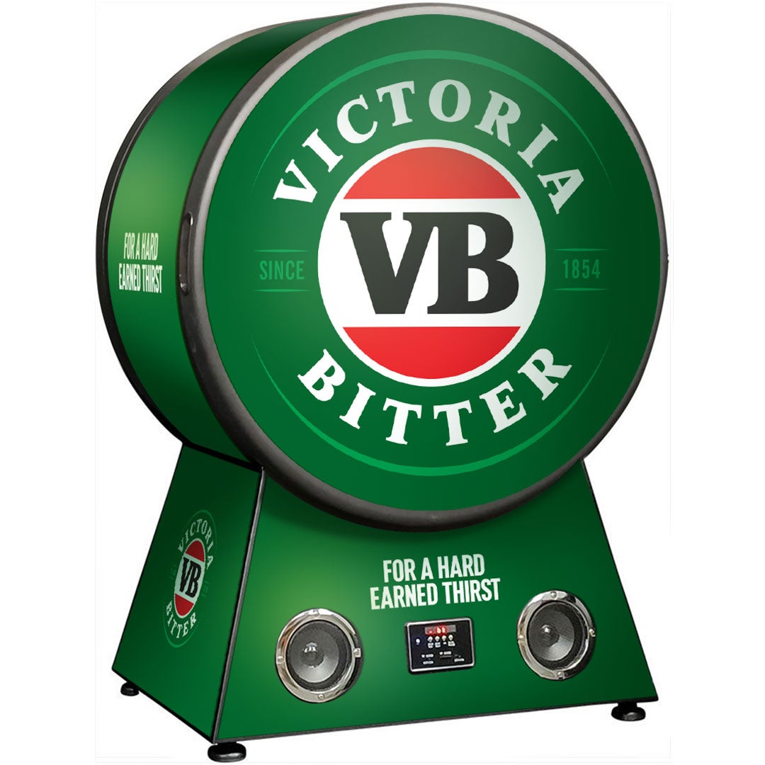 Round Shaped VB Bar Fridge With Blue Tooth And Speakers Makes A Great Gift Idea - Model RF-42-VB-V1