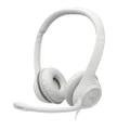Logitech H390 Wired USB Headset - White (981-001287)