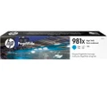 HP No. 981X Cyan Ink Cartridge (L0R09A) HP PAGEWIDE COLOR 556,HP PAGEWIDE COLOR 586