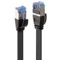 Lindy 5m CAT6A U/FTP Flat Gigabit Network Cable - Black (47484)
