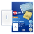 Avery Inkjet Label Clear J8567 1UP Pk25 Bx5 (936008)