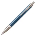 Parker IM Prem Ballpoint Pen Blue Grey with Chrome Trim (2143645)