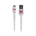 Monster USB-C to USB-A Braided Cable - White 2m (MT-2MCTOABW)