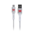 Monster Lightning to USB-A Braided Cable - White 1.2m (MT-1.2MLTOABW)