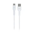 Monster USB-C to USB-A Thermo Plastic Elastometer Cable - White 2m (MT-2MCTOATW)
