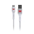 Monster USB-C to USB-A Braided Cable - White 1.2m (MT-1.2MCTOABW)
