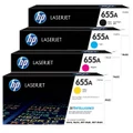HP No. 655A Set of 4 Colour Laser Toners (CF450A, CF451A, CF452A, CF453A) HP LASERJET ENTERPRISE M652,HP LASERJET ENTERPRISE M653,HP LASERJET ENTERPRISE MFP M681,HP LASERJET ENTERPRISE MFP M682