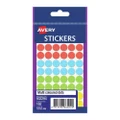 Avery Assorted Dots 12mm Pk162 Bx10 (932294)
