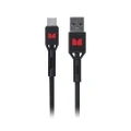 Monster USB-C to USB-A Braided Cable - Black 2m (MT-2MCTOABB)