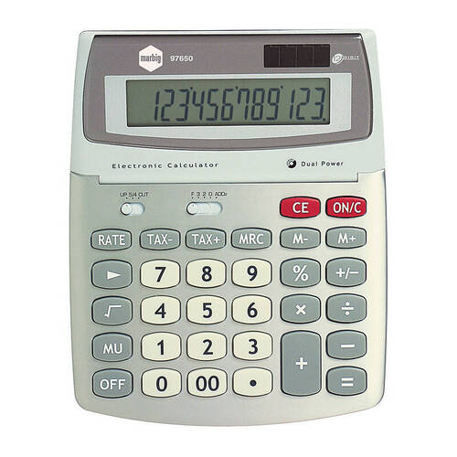 Marbig Calculator Desktop 12 Digit Gst (97650)