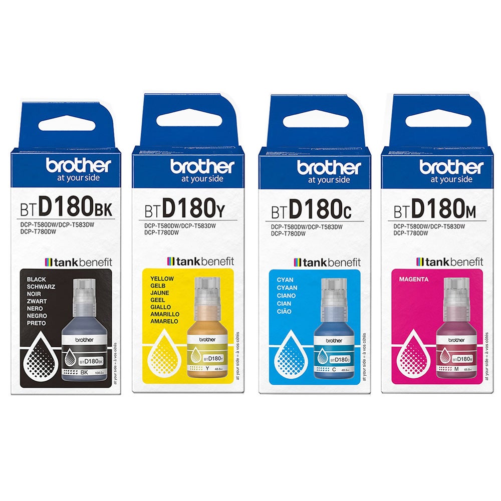 Brother BTD-180BK / BTD-180C Inkjet Cartridges - Twin Pack (BTD-180BK BTD-180C) BROTHER DCP-T580DW,BROTHER DCP-T780DW