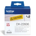 Brother DK-22606 Yellow Continuous Film Roll - 62mm x 15.24m (DK-22606) BROTHER QL500,BROTHER QL550,BROTHER QL570,BROTHER QL650TD,BROTHER QL700,BROTHER QL750NW,BROTHER QL800,BROTHER QL810W,BROTHER QL820NWB,BROTHER QL1050,BROTHER QL1060N,BROTHER QL1100,BROTHER QL1110NWB