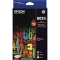 Epson 802XL High Yield Cyan, Magenta & Yellow Colour Pack (C13T356592) EPSON WORKFORCE PRO WF 4720,EPSON WORKFORCE PRO WF 4740,EPSON WORKFORCE PRO WF 4745