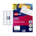 Avery Laser Label Quick Peel L7161 63.5x46.6mm - 18Up Pack 100 (959002)