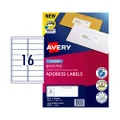 Avery Label Quick Peel L7162 99.1x34mm - 16Up Pack 100 (959003)