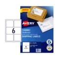 Avery Laser Label L7166 99.1x139mm - 6Up Pack 100 (959007)