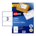 Avery Laser Label L7155 200.7x93.1mm - 3Up Pack 100 (959013)