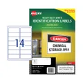 Avery Laser Label Heavy Duty L7063 99.1x38.1mm - 14Up Pack 25 (959063)