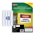 Avery Laser Label Heavy Duty White L4778 45.7x21.2mm - 48Up Pack 25 (959070)