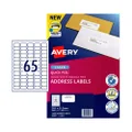 Avery Laser Label Address L7651 38.1x21.2mm - 65Up Pack 100 (959071)