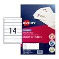 Avery Laser Label L7163 99.1x38.1mm - 14Up Pack 250 (959089)