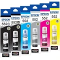 Epson T552 Set of 6 Inkjet Cartridges (C13T06V192, C13T06W292 - C13T06W592) EPSON ET-8500,EPSON ET-8550