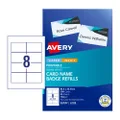 Avery Name Badge Refill L7418 86.5x55.5mm - 8Up Pack 25 (947002)