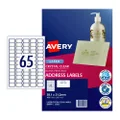 Avery Laser Address Clear L7551 38.1x21.2mm - 65Up Pack 25 (959022)