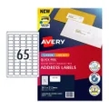 Avery LIP Label Address Quick Peel L7651 38.1x21.2mm - 65Up Pack 10 (959419)