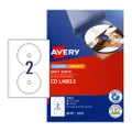 Avery Label LIP Matt CD/DVD L7676 117mm - 2Up Pack 25 (960101)