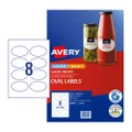 Avery Label Gloss Oval L7137 84.7x50.8mm - 8Up Pack 10 (980012)