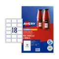 Avery Label Gloss Rectangle L7109 64x42mm - 18Up Pack 10 (980013)