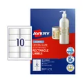 Avery Label Laser Clear Rectangle L7113 96x50.8 8mm - 10Up Pack 10 (980019)