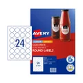 Avery Label Gloss Round L7147 40mm Diameter - 24Up Pack 10 (980052)