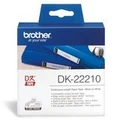 Brother DK-22210 White Continuous Paper Roll - 29mm x 30.48m (DK-22210) BROTHER QL500,BROTHER QL550,BROTHER QL570,BROTHER QL650TD,BROTHER QL700,BROTHER QL750NW,BROTHER QL800,BROTHER QL810W,BROTHER QL820NWB,BROTHER QL1050,BROTHER QL1060N,BROTHER QL1100,BROTHER QL1110NWB