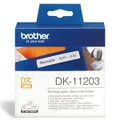 Brother DK-11203 White File Folder Label - 17mm x 87mm, 300 Labels Per Roll (DK-11203) BROTHER QL500,BROTHER QL550,BROTHER QL570,BROTHER QL650TD,BROTHER QL700,BROTHER QL750NW,BROTHER QL800,BROTHER QL810W,BROTHER QL820NWB,BROTHER QL1050,BROTHER QL1060N,BROTHER QL1100,BROTHER QL1110NWB