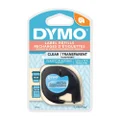 Dymo LetraTag Plastic Tape 12mm x 4m Clear (16952) (16952) DYMO LETRATAG 100H LABELLER