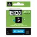 Dymo D1 Label Cassette 9mm x7m (SD40910) - Black on Transparant (S0720670) DSD40910,DYMO LABELMANAGER 160,DYMO LABELMANAGER 210D,DYMO LABELMANAGER 280P,DYMO LABELMANAGER 360D,DYMO LABELWRITER 450 DUO
