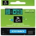 Dymo D1 Label Cassette 12mmx7m (SD45019) - Black on Green (S0720590) DSD45019,DYMO LABELMANAGER 160,DYMO LABELMANAGER 210D,DYMO LABELMANAGER 280P,DYMO LABELMANAGER 360D,DYMO LABELWRITER 450 DUO