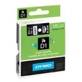 Dymo D1 Label Cassette 12mmx7m (SD45021) - White on Black (S0720610) DYMO LABELMANAGER 160,DYMO LABELMANAGER 210D,DYMO LABELMANAGER 280P,DYMO LABELMANAGER 360D,DYMO LABELWRITER 450 DUO,DSD45021