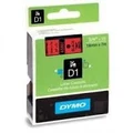 Dymo D1 Label Cassette 19mmx7m (SD45807) - Black on Red (S0720870) DSD45807,DYMO LABELMANAGER 360D,DYMO LABELWRITER 450 DUO