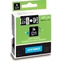 Dymo D1 Label Cassette 19mmx7m (SD45811) - White on Black (S0720910) DSD45811,DYMO LABELMANAGER 360D,DYMO LABELWRITER 450 DUO