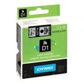 Dymo D1 Label Cassette 24mmx7m (SD53710) - Black on Transparant (S0720920) DSD53710,DYMO LABELMANAGER 500TS,DYMO LABELWRITER 450 DUO