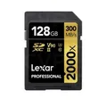 Lexar Professional 2000X V90 128GB 300MB/s Read & 260MB/s Write Gold Series SD Card