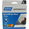Norton S / Grip Disc - 150mm, 60 Grit, 5 Pack