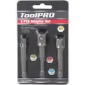 ToolPRO Drill Adaptor Set 1/4" 3/8" & 1/2" 3 Piece