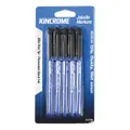 Kincrome Permanent Markers 5 Pack Black & Ultra Fine Tip